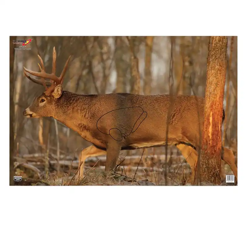 Birchwood Casey EZE-Scorer Whitetail Deer Paper Hanging 23" x 35" Multi-Color 2 Per Pkg