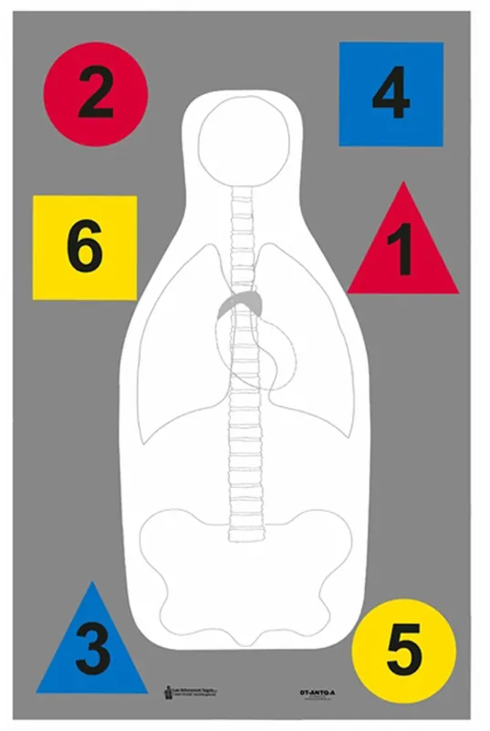 Action Target Training Multi-Purpose Silhouette Paper Hanging 23" x 35" Multi-Color 100 Per Box