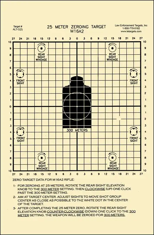 Action Target Zeroing Center Mass Tagboard Hanging 25 Meters 8.75" x 11.50" Black/White 100 Per Box