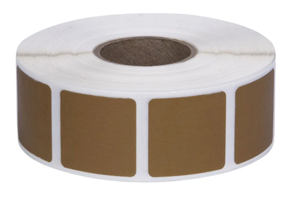 Action Target Pasters Square Cardboard Adhesive Paper 7/8" 1000 Per Roll