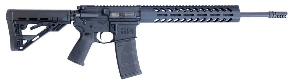 HM Defense Defender M5 Rifle 5.56x45mm 30+1 16" Barrel w/Integral Gas Block M-Lok Handguard Adj Stock Muzzle Brake HM15FMB556