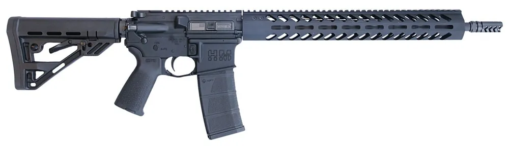 HM Defense Defender M5L 5.56x45mm NATO Caliber with 16" Barrel, 30+1 Capacity, Black Hard Coat Anodized Metal Finish
