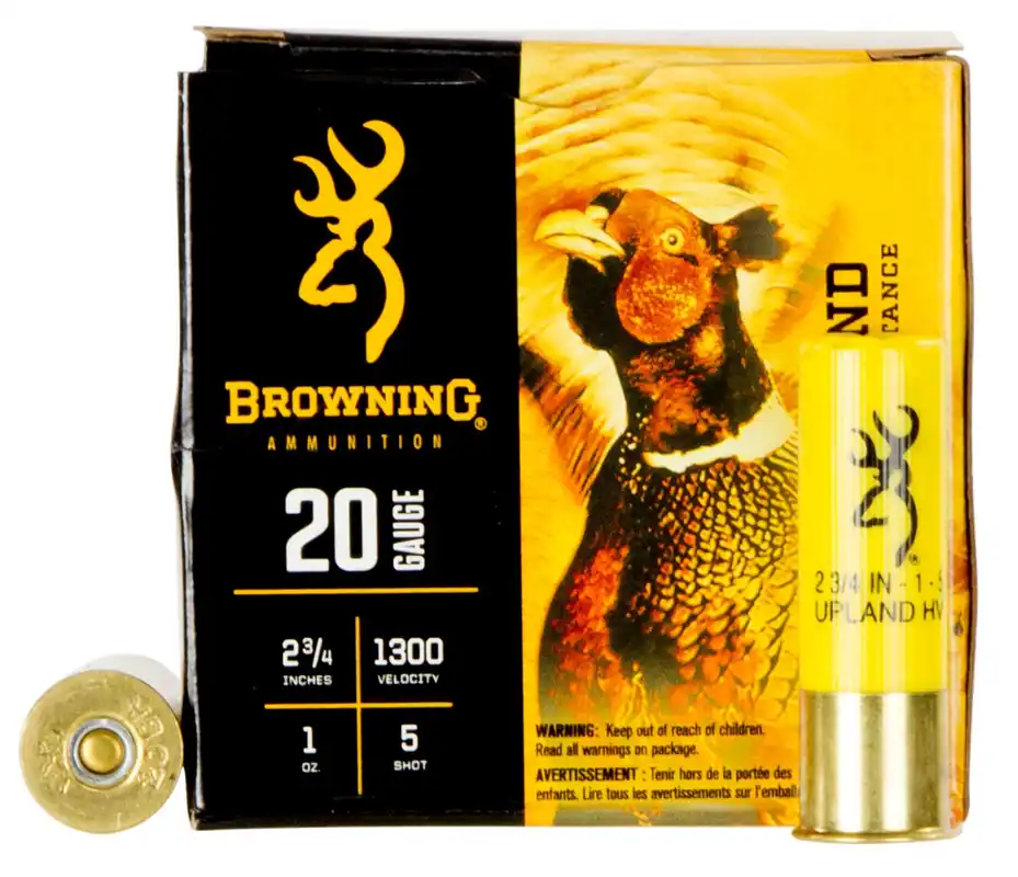 Browning BXD Upland 20 Ga 2.75" 1 oz 1300 fps 5 Shot 25/Box