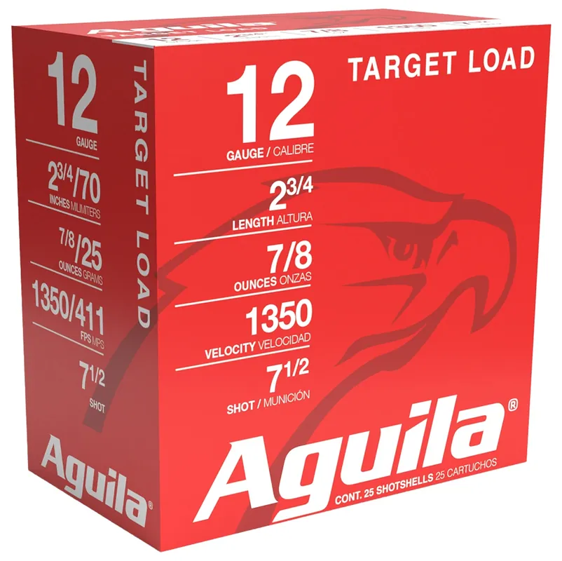 Aguila Target Load Competition 12 Ga 2-3/4" 7/8 oz 7.5 Lead Shot 25 Shells Per Box