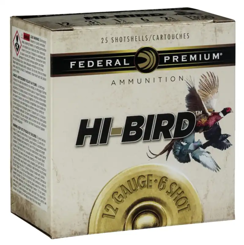 Federal Premium Upland Hi-Bird 12 Ga 2.75" 1 1/8 oz 1275 fps 8 25/Box