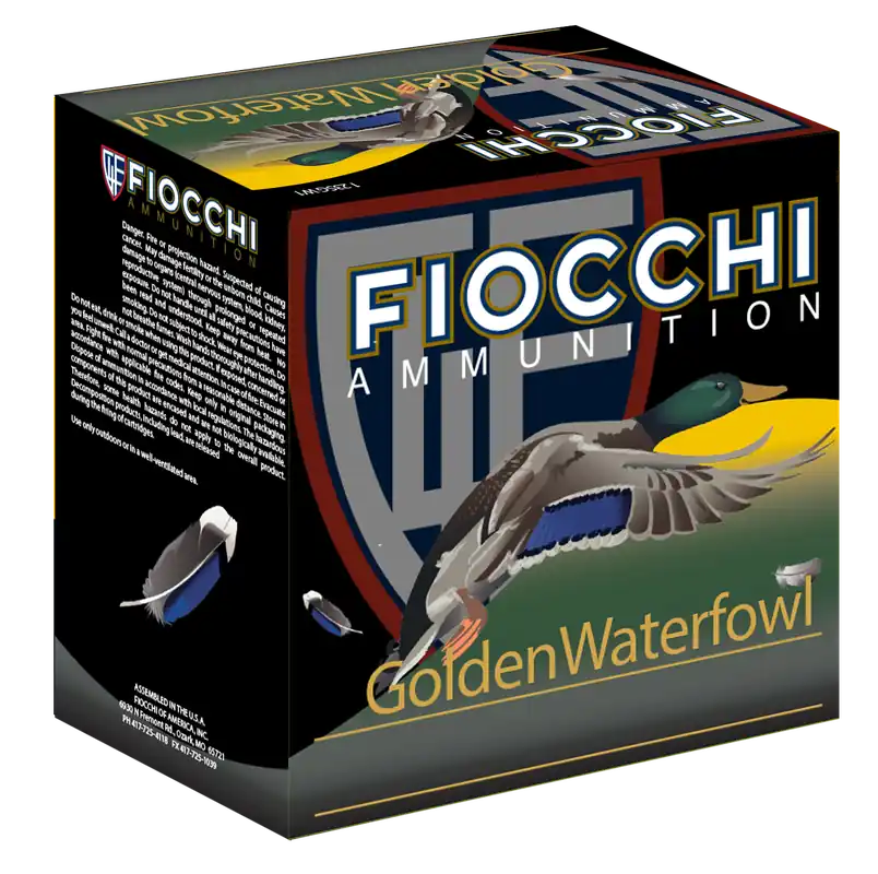 Fiocchi Golden Waterfowl 12 Gauge 3" 1 1/4 oz 3 Shot 25 Bx/ 10 Cs