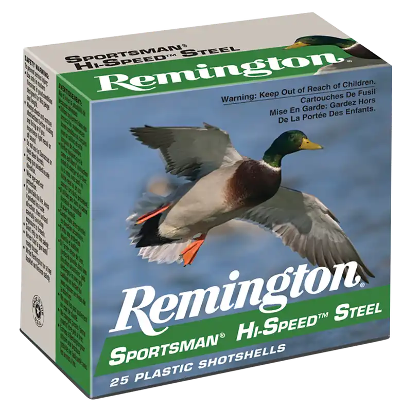 Remington Ammunition Sportsman Steel 12 Gauge 2.75" 1 1/8 oz 2 Shot 25 Bx/ 10 Cs