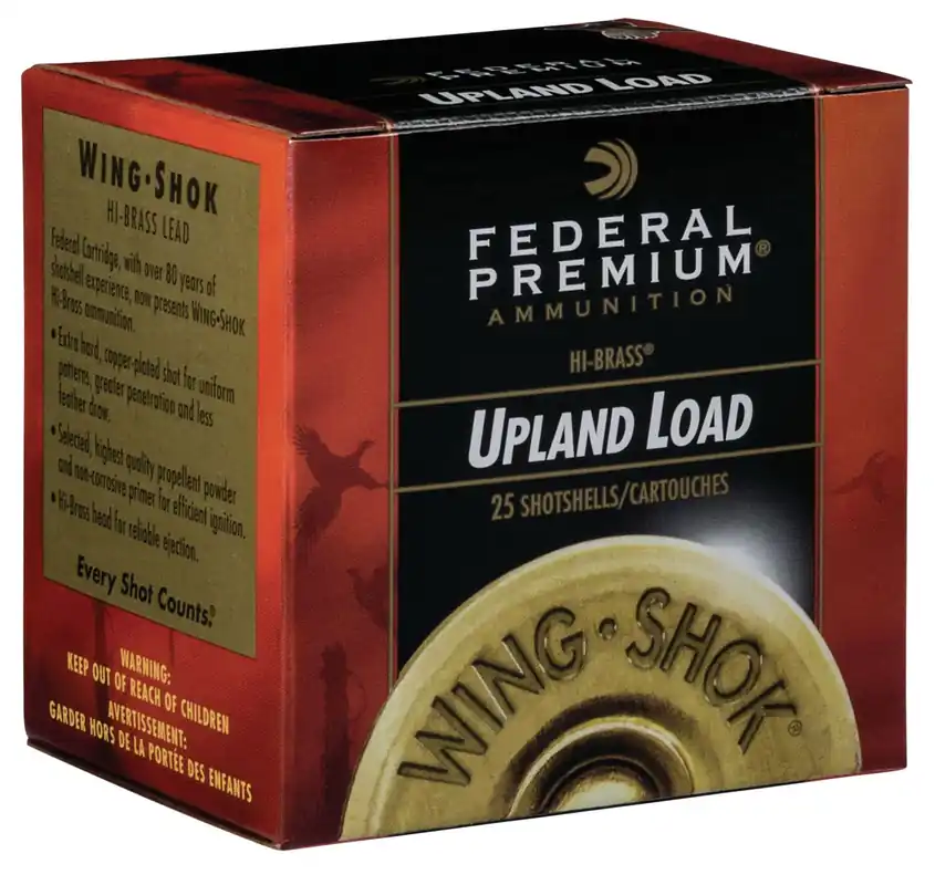 Federal Premium Upland Wing-Shok High Velocity 28 Gauge 2.75" 3/4 oz 7.5 Shot 25 Bx/ 10 Cs