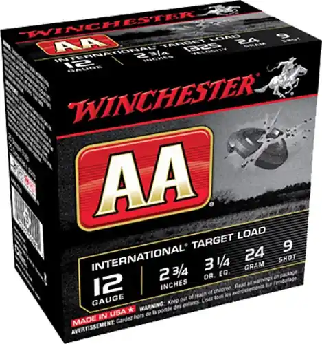 Winchester Ammo AA International 12 Gauge 2.75" 7/8 oz 9 Shot 25 Bx/ 10 Cs