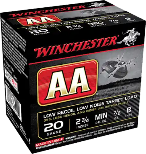 Winchester AA Low Recoil 20ga 2-3/4" 7/8oz 8 25rd