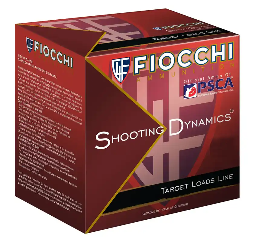 Fiocchi Shooting Dynamics Target Load 12 Gauge 2.75" 1 1/8 oz 9 Shot 25 Bx/ 10 Cs