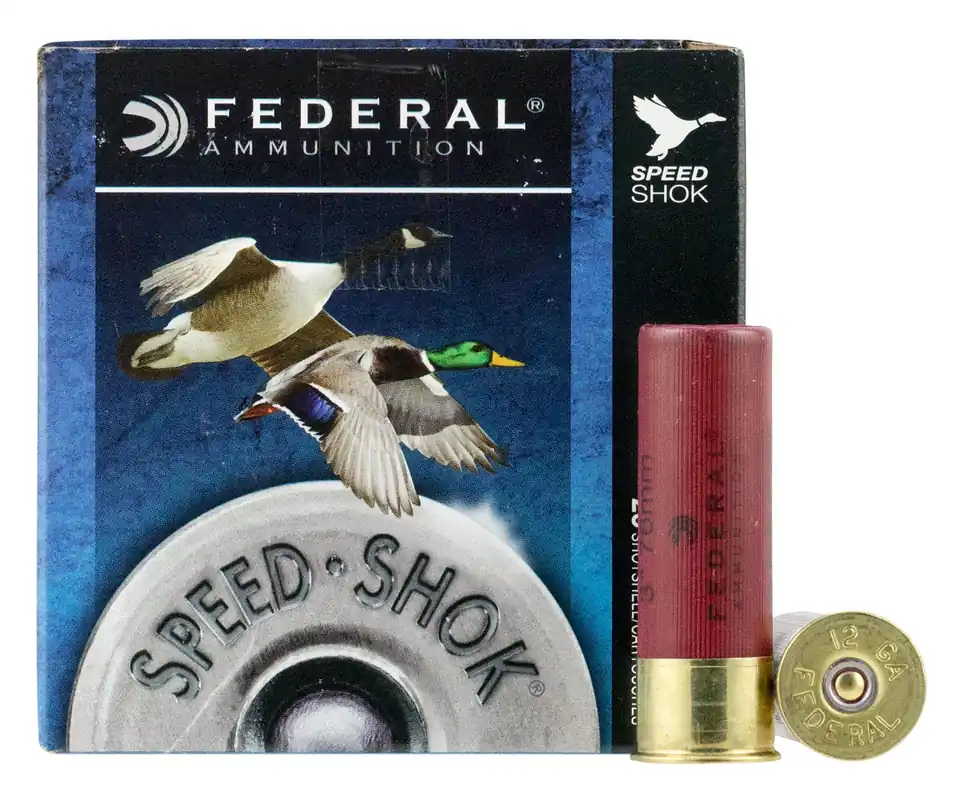Federal Speed-Shok 12 Gauge 3" 1-1/4 oz 1 Steel Shot 25 Shells Per Box