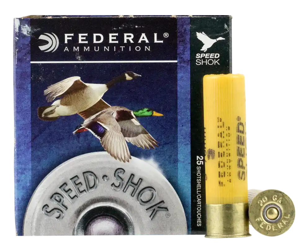 Federal Speed-Shok Steel 20 Gauge 3" 7/8 oz 3 Shot 25 Bx/ 10 Cs