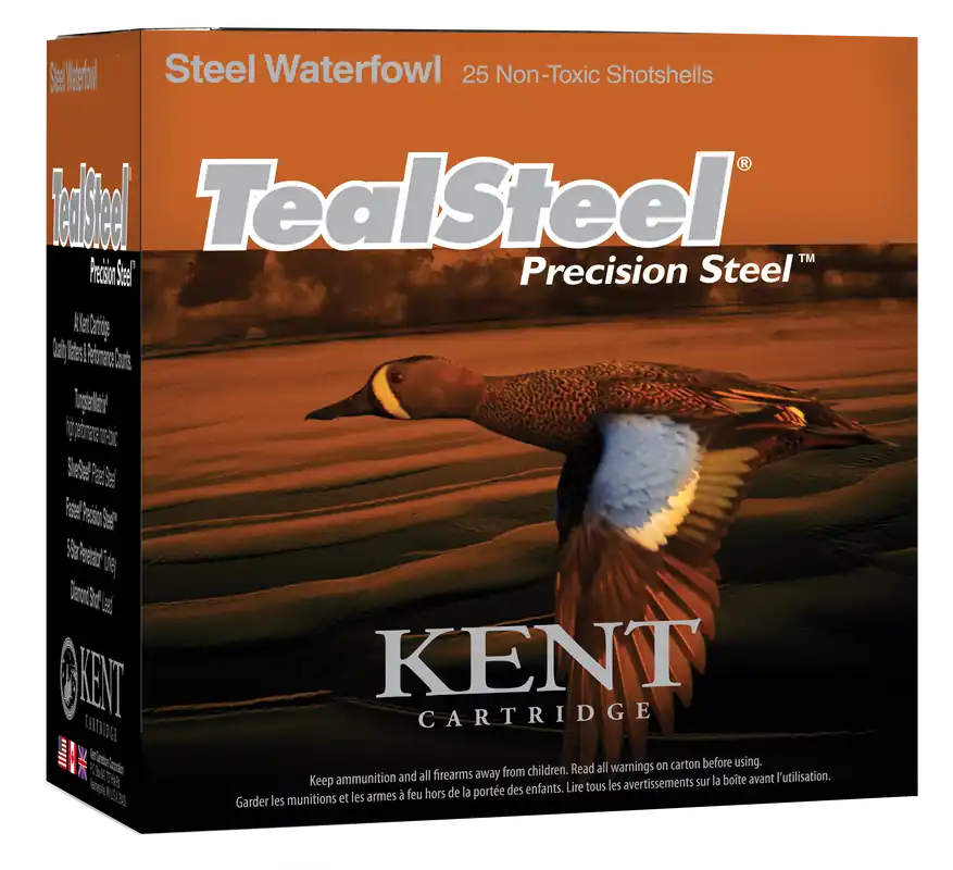 Kent Cartridge Teal Steel 12 Gauge 3" 1-1/4 oz 6 Shot 25 Bx/ 10 Cs