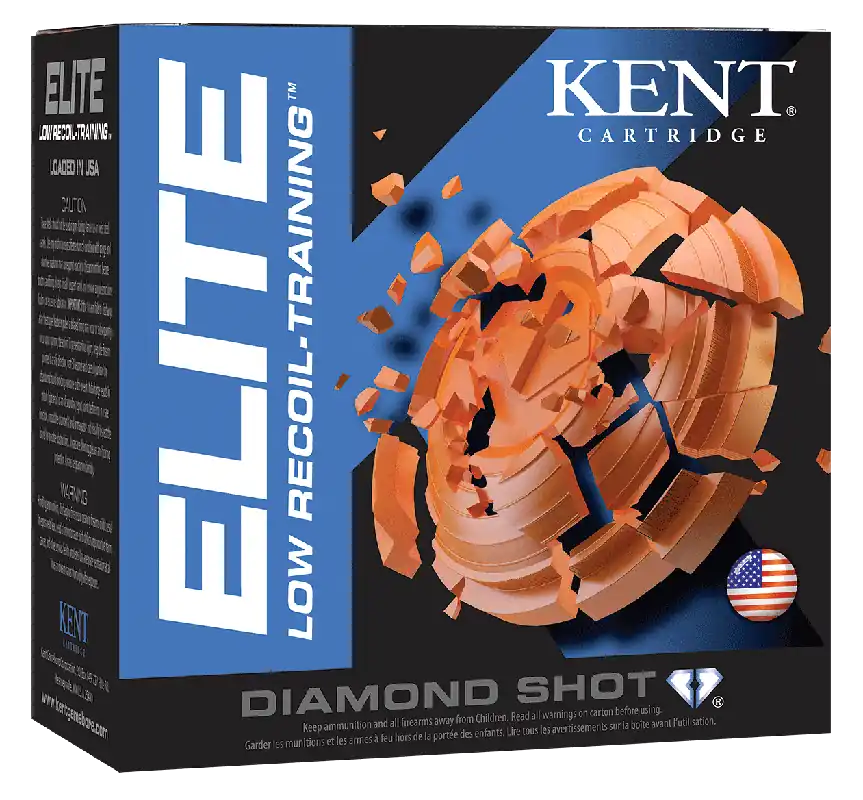 Kent Cartridge Elite Low Recoil-Training 12 Gauge 2.75" 7/8 oz 8 Shot 25 Bx/ 10 Cs