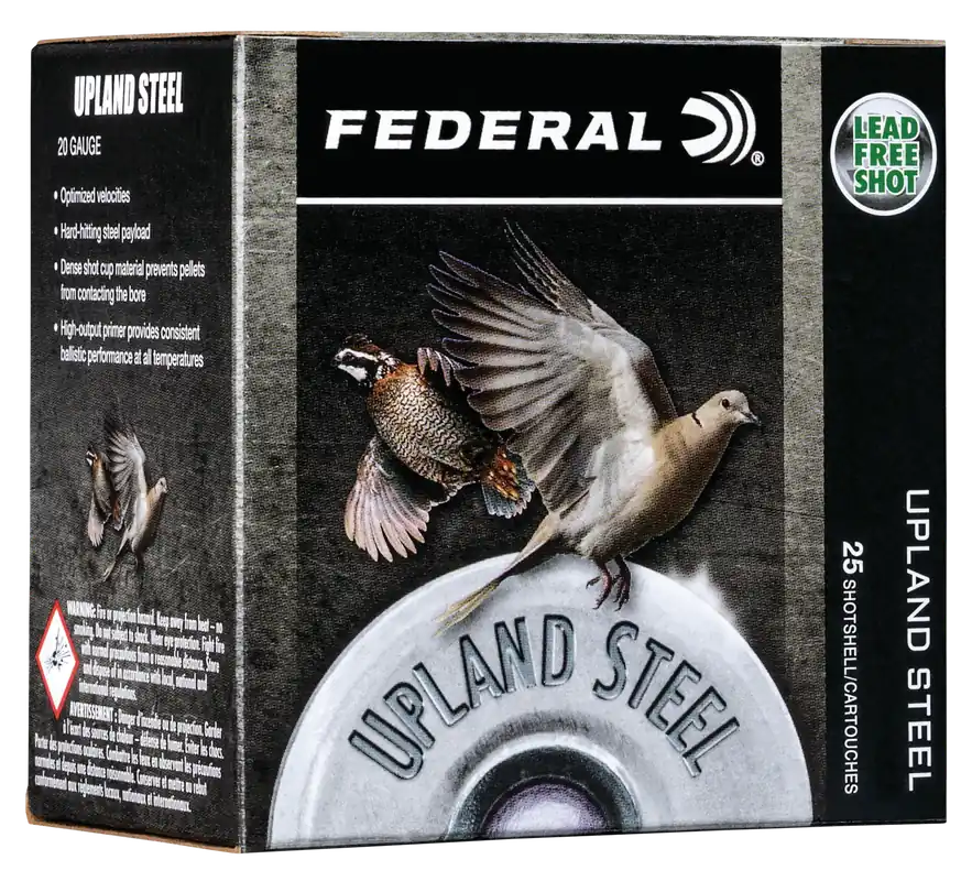 Federal Upland Steel 20 Gauge 2.75" 7/8 oz 7.5 Shot 25 Bx/ 10 Cs