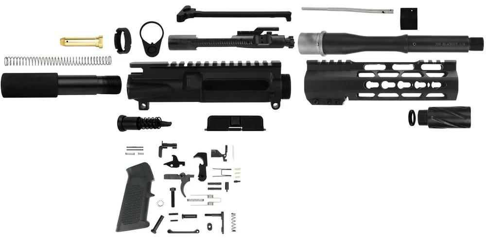 TacFire AR-15 Pistol Build Kit KeyMod 300 Blackout