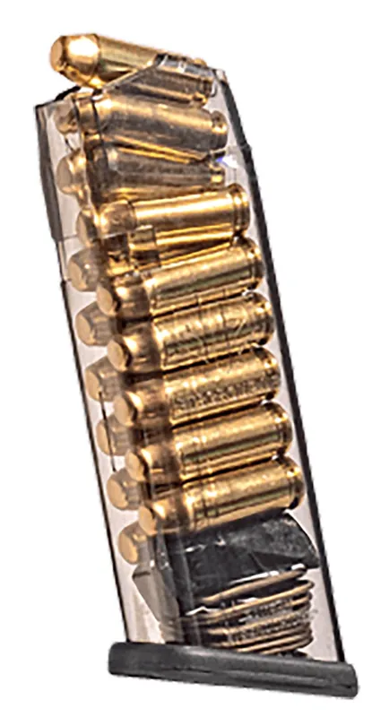 ETS Group Pistol Mags Clear Detachable 15rd 10mm Auto for Glock 29,40,20