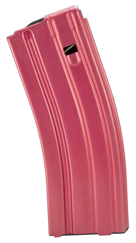 DuraMag Speed Replacement Magazine Red Aluminum with Black Follower Detachable 30rd 223 Rem