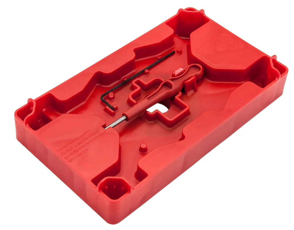 Apex Tactical Armorer‘s Tray Red Polymer Pistol