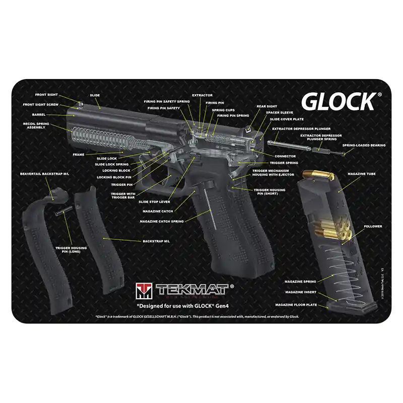 TekMat Glock 3D Cutaway Cleaning Mat