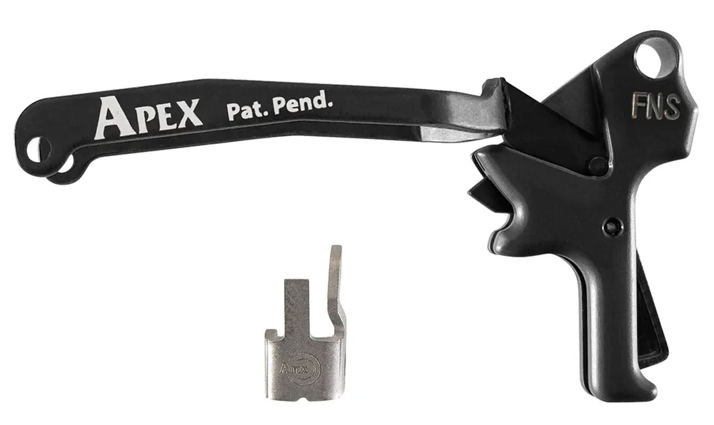 Apex Tactical Action Enhancement Trigger Kit Drop-in Trigger with 5.50 lbs Draw Weight & Black Finish for FN FNS & FNS Longslide