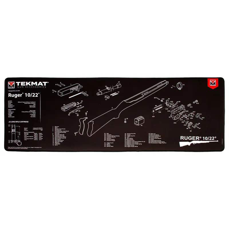 TekMat Ruger 10-22 Parts Diagram Ultra Cleaning Mat