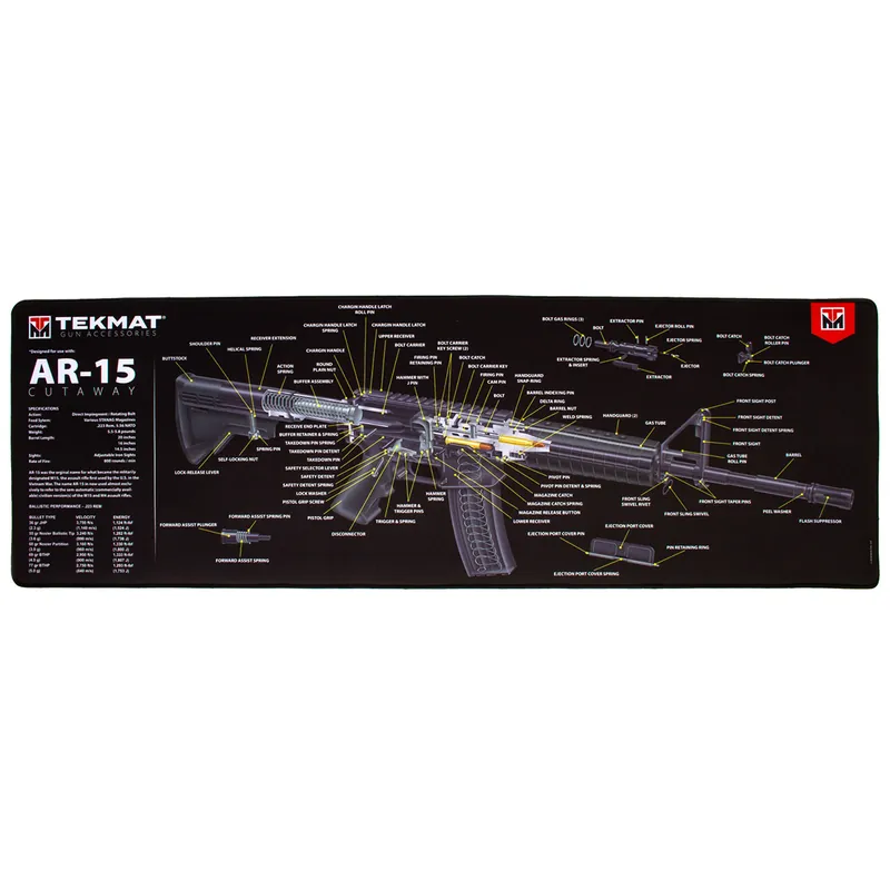 TekMat AR-15 3D Cutaway Ultra Cleaning Mat