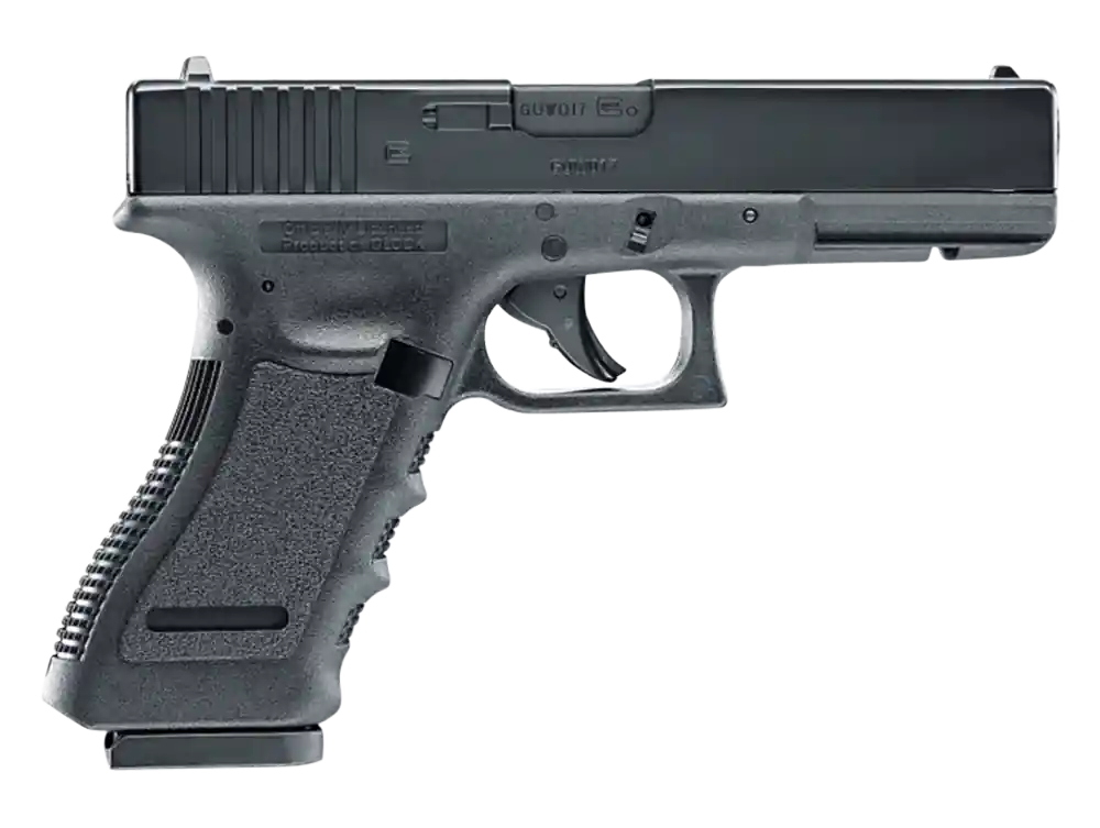 Glock Air Pistol 2255208 Glock 17 Gen3 CO2 177 BB 18rd Black Frame Black Polymer Grip
