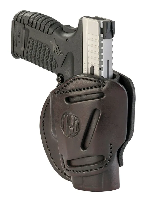1791 Gunleather3 Way OWB Signature Brown Leather Fits Springfield XDs/Taurus G2c Ambidextrous Hand