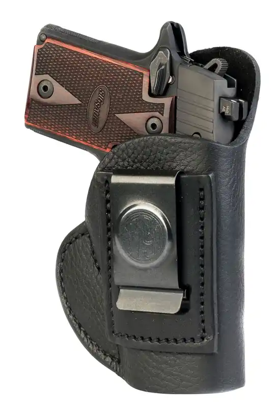 1791 Gunleather SCH IWB Night Sky Black Leather Fits S&W Bodyguard/Walther PPK/Ruger LCP Belt Clip Mount LH