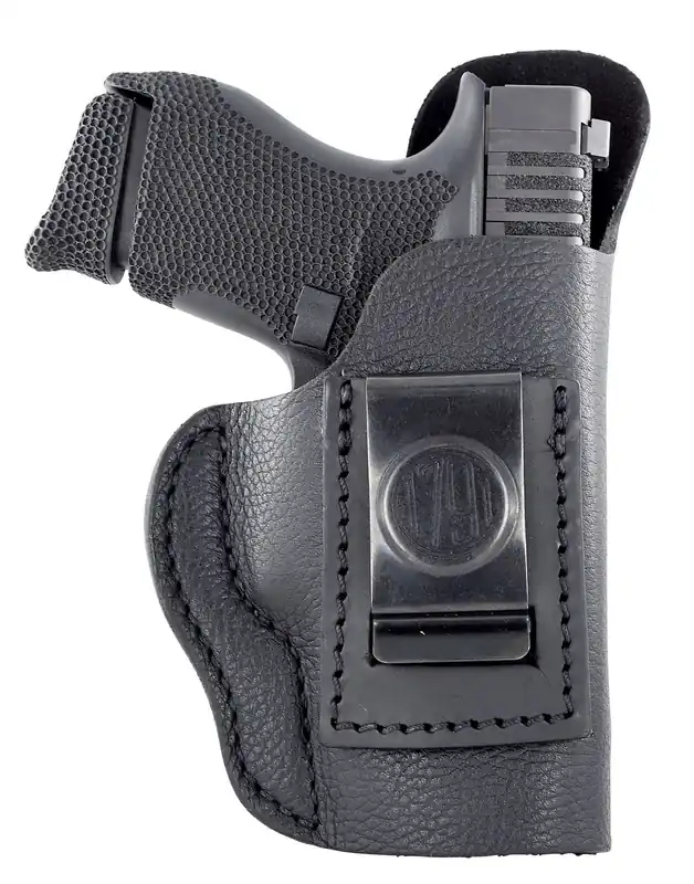 1791 Gunleather SCH IWB Night Sky Black Leather Fits 1911 3"/Ruger LC9 Belt Clip Mount LH