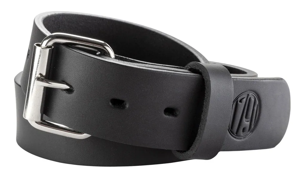 1791 Gunleather Gun Belt 01 32"- 36" Leather 1.50" Wide Stealth Black