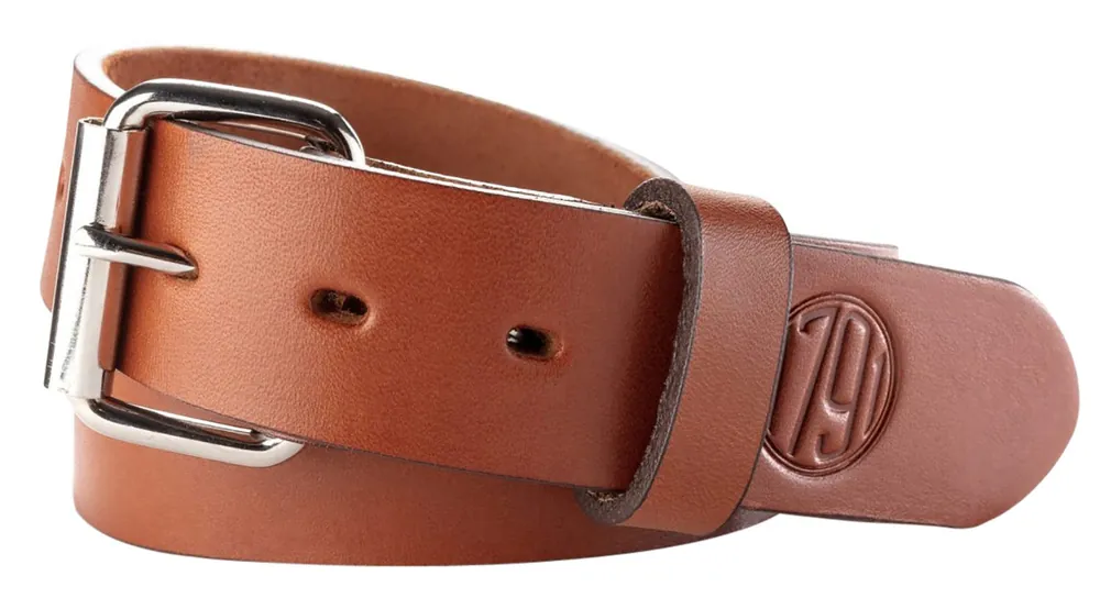 1791 Gunleather Gun Belt 48"- 52" Leather 1.50" Wide Classic Brown
