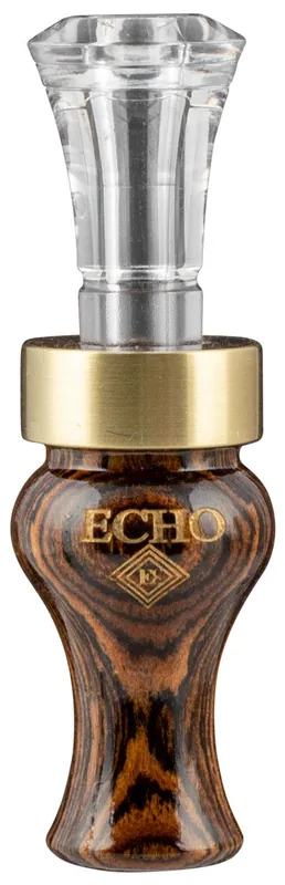 Echo Calls Timber Double Reed Mallard Sounds Duck Call Brown Bocote Timber