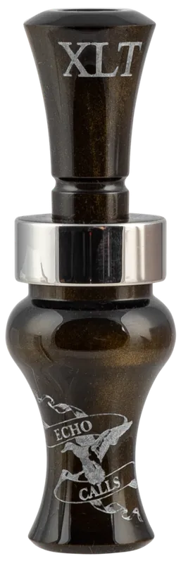 Echo Calls XLT Single Reed Mallard Sounds Duck Call Black Gold Pearl Acrylic