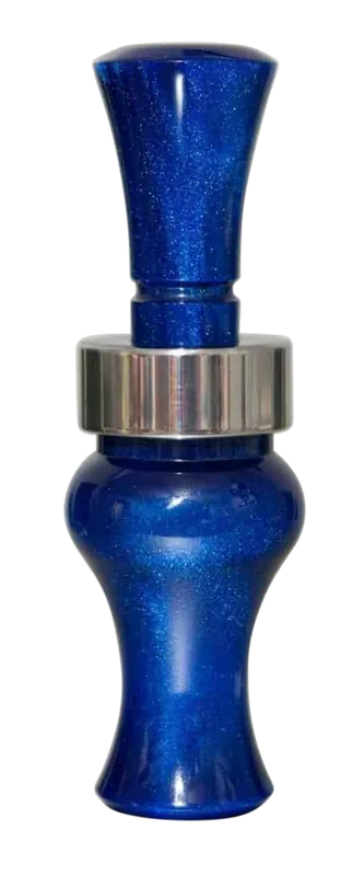 Echo Calls Meat Hanger Double Reed Mallard Sounds Duck Call Blue Pearl Acrylic