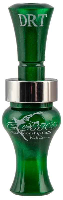 Echo Calls Timber Double Reed Mallard Hen Sounds Duck Call Green Pearl Acrylic