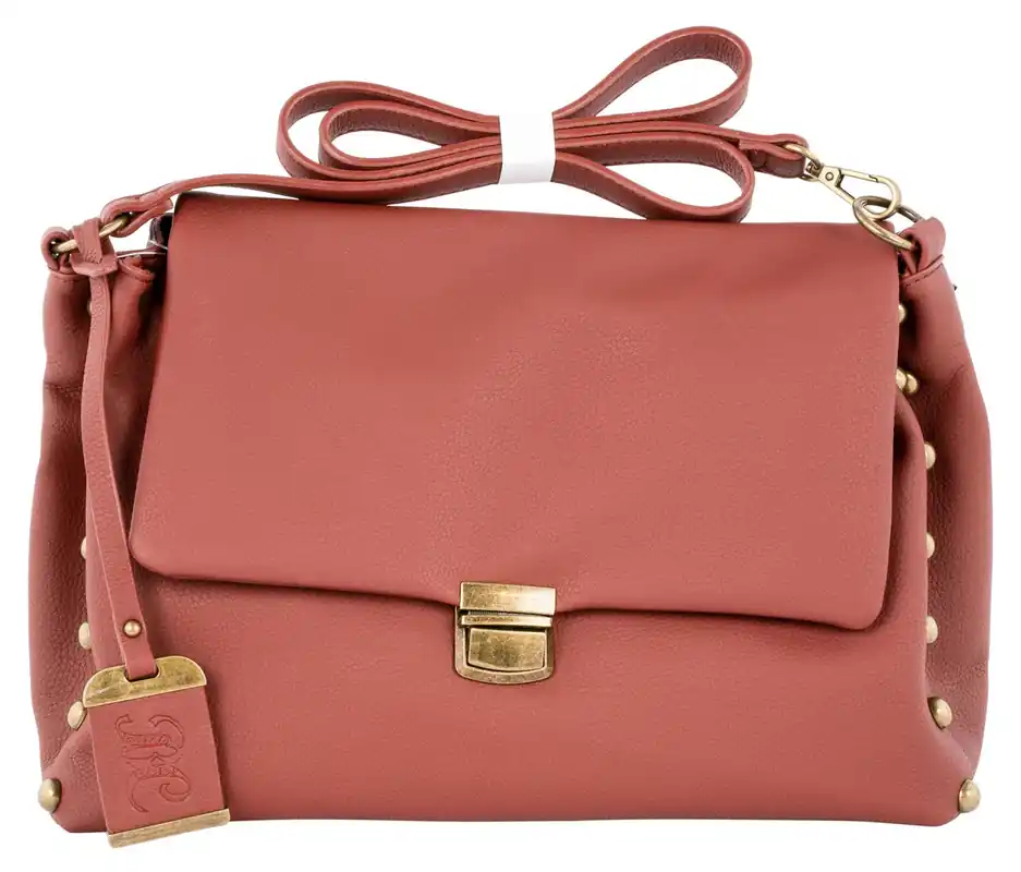 Bulldog Hobo Purse w/Holster Rust PU Leather Most Sm Pistols & Revolvers Ambidextrous Hand