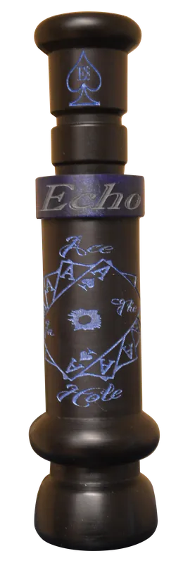 Echo Calls Ace in The Hole Single Reed Duck Call Matte Black Acrylic