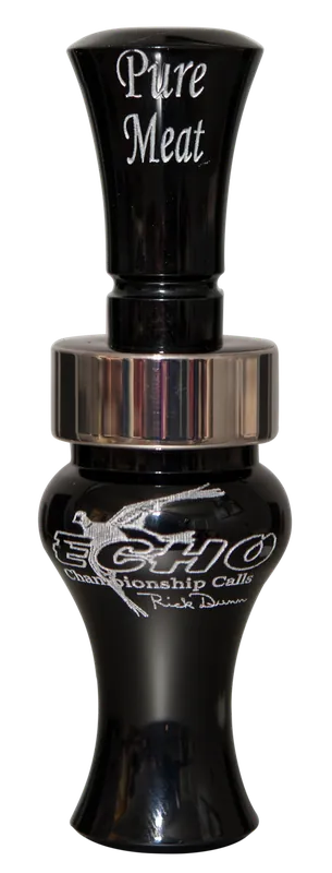Echo Calls Pure Meat Open Call Double Reed Mallard Sounds Duck Call Black Acrylic