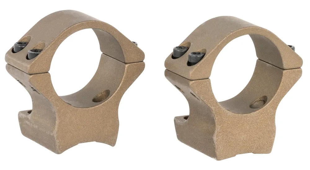 Browning Integrated Scope Mount System Burnt Bronze Cerakote Browning X-Bolt 1" Tube Low Rings X-Lock Mount .400" Mount Height Aluminum