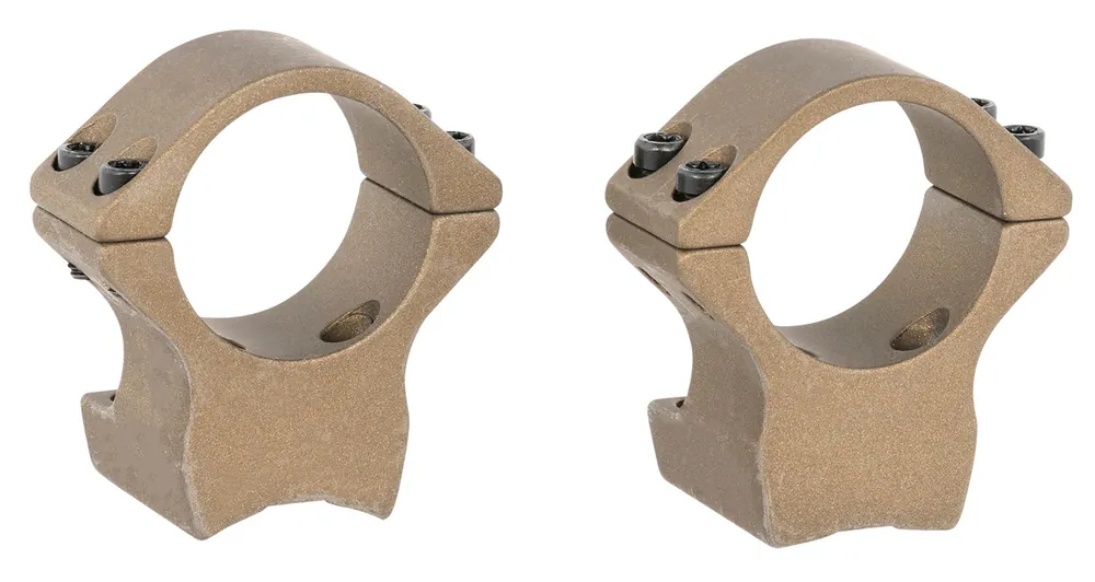 Browning Integrated Scope Mount System Burnt Bronze Cerakote Browning X-Bolt 1" Tube Medium Rings X-Lock Mount .500" Mount Height Aluminum Rifle