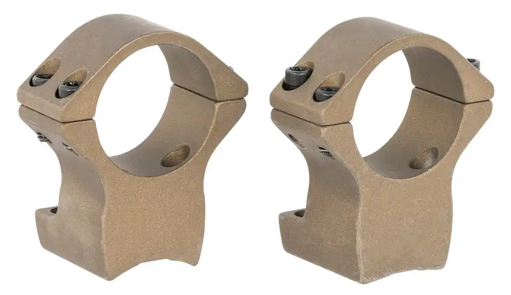 Browning Integrated Scope Mount System Burnt Bronze Cerakote Browning X-Bolt 1" Tube High Rings X-Lock Mount .600" Mount Height Aluminum Rifle