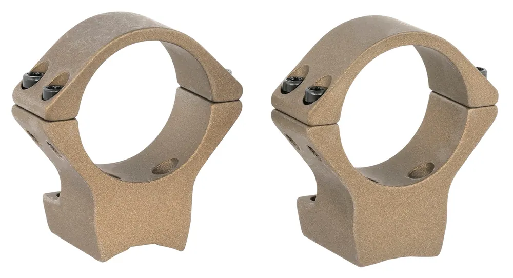 Browning Integrated Scope Mount System Burnt Bronze Cerakote Browning X-Bolt 30mm Tube Medium Rings X-Lock Mount .500" Mount Height Aluminum Rifle
