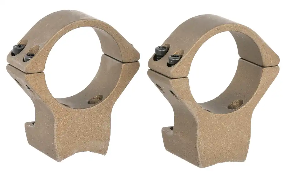 Browning Integrated Scope Mount System Burnt Bronze Cerakote Browning X-Bolt 30mm Tube High Rings X-Lock Mount .600" Mount Height Aluminum Rifle