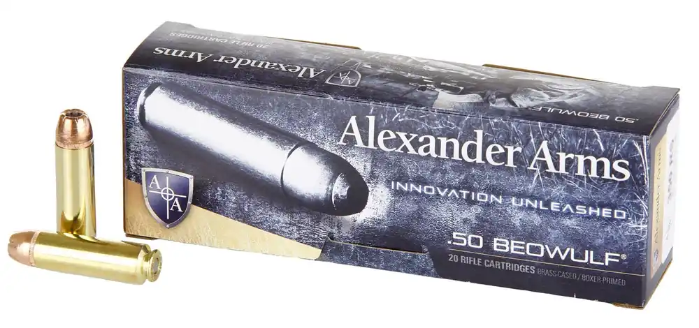 Alexander Arms XTP 50 Beowulf 350 Gr. Hornady XTP Hollow Point 20/Box