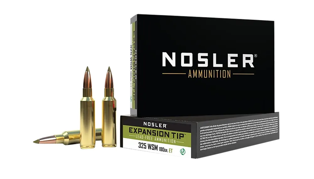 Nosler E-Tip Lead Free 325 WSM 180 Gr. Expansion Tip 20/Box