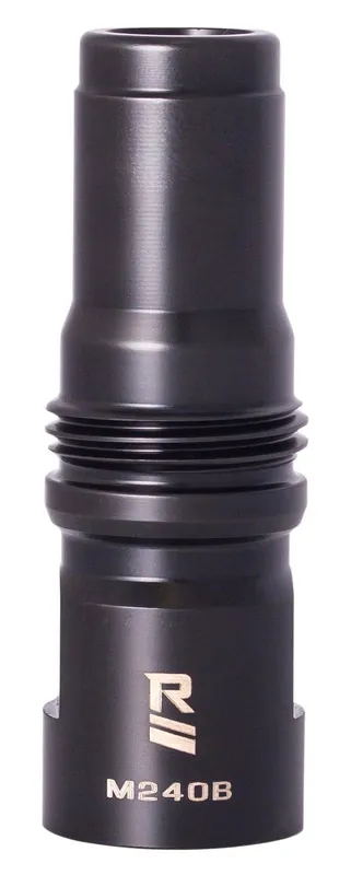 Rugged Suppressor M240B Muzzle Device Black with 25/32x24 Threads & Dual Taper Locking System for Surge762, Razor762 & Micro30 Suppressors