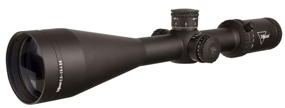 Trijicon Credo Matte Black 2.5-15x56mm 30mm Tube LED Illuminated Red MRAD Center Dot Reticle
